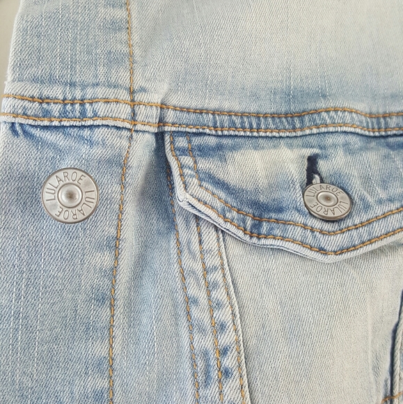 LulaRoe jean jacket ( harvey) - Picture 4 of 4